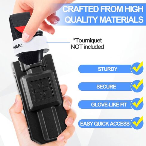 Tourniquet Holder, Tourniquet Case Pouch for CAT Tourniquets Gen 7 or Older, Rigid Tourniquet Case Holster for Duty Belt Fits Molle Equipment, Police Gear (Tourniquet Not Included) Green in Kuwait