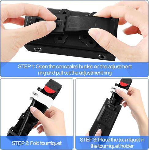 Tourniquet Holder, Tourniquet Case Pouch for CAT Tourniquets Gen 7 or Older, Rigid Tourniquet Case Holster for Duty Belt Fits Molle Equipment, Police Gear (Tourniquet Not Included) Green in Kuwait