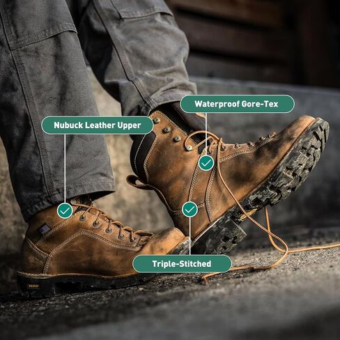 Danner Men's Quarry USA 8-Inch BR Work Boot,Brown,11.5 D US in Saudi Arabia