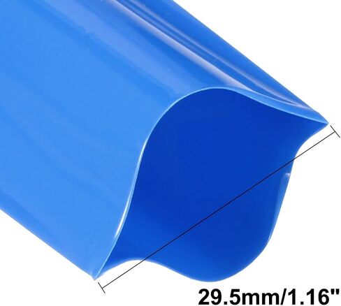 أنابيب انكماش للحرارة من uxcell بطول 29.5مم لـ 1X 18650 29.5mm-16.4 Ft كولومبيا بلو in Kuwait