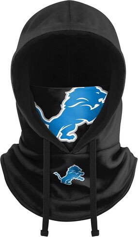 FOCO Atlanta Falcons NFL Black Drawstring Hooded Gaiter in Saudi Arabia
