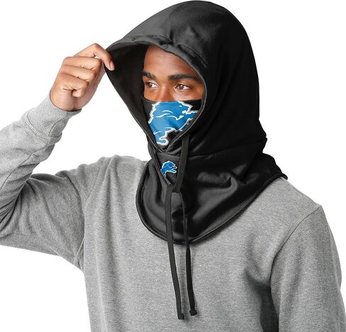 FOCO Atlanta Falcons NFL Black Drawstring Hooded Gaiter in Saudi Arabia