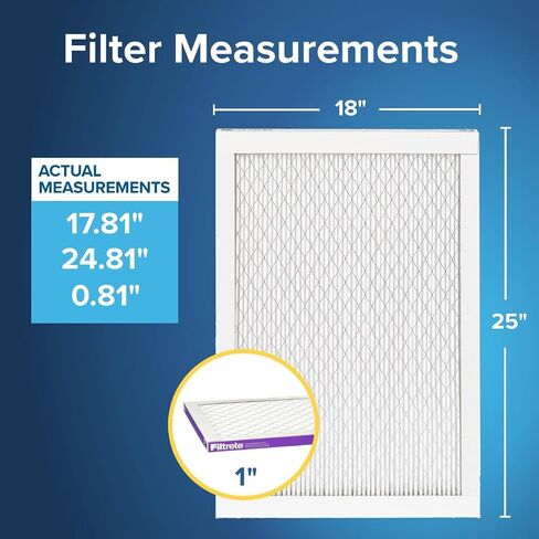 Filtrete 12x24x1 Air Filter, MPR 1500, MERV 12, Healthy Living Ultra-Allergen 3-Month Pleated 1-Inch Air Filters, 4 Filters in Saudi Arabia