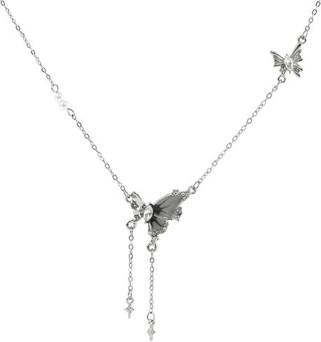 Buyongwant Irregular Necklace Butterfly Pendant Y2k Star Fashion Versatile Chain Ladies and Girls Gift in Saudi Arabia