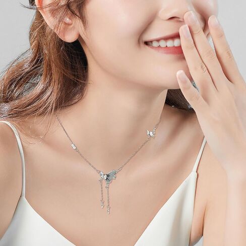 Buyongwant Irregular Necklace Butterfly Pendant Y2k Star Fashion Versatile Chain Ladies and Girls Gift in Saudi Arabia