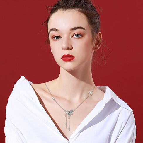 Buyongwant Irregular Necklace Butterfly Pendant Y2k Star Fashion Versatile Chain Ladies and Girls Gift in Saudi Arabia