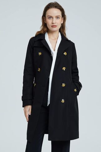 Orolay Women's Mid-length Jacket Double Breasted Trench Coat with Belt in Saudi Arabia