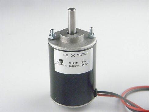 CHANCS 12V 3500RPM Permanent Magnet DC Motor 30W CW/CCW Reversible Electric Gear Motor DC Adjustable-speed Motor with Mounting Bracke Fixed Seat Holder in Saudi Arabia