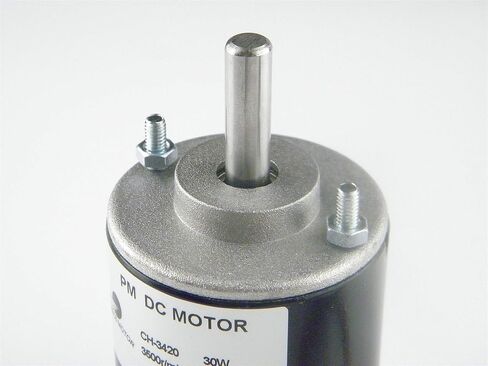 CHANCS 12V 3500RPM Permanent Magnet DC Motor 30W CW/CCW Reversible Electric Gear Motor DC Adjustable-speed Motor with Mounting Bracke Fixed Seat Holder in Saudi Arabia