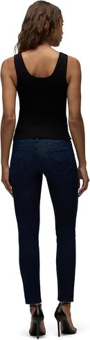 Hudson Jeans Women's Barbara High Rise Super Skinny Jean, Noir Coated, 27 in Saudi Arabia