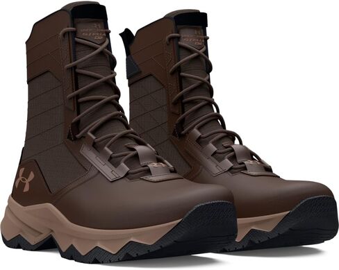 Under Armour Men's Stellar G2 Military and Tactical Boot, (200) Peppercorn/Brown Clay/Brown Clay, 9 in Saudi Arabia