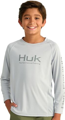 HUK Unisex Kid's Pursuit Solid Long Sleeve, Fishing Shirt in Saudi Arabia