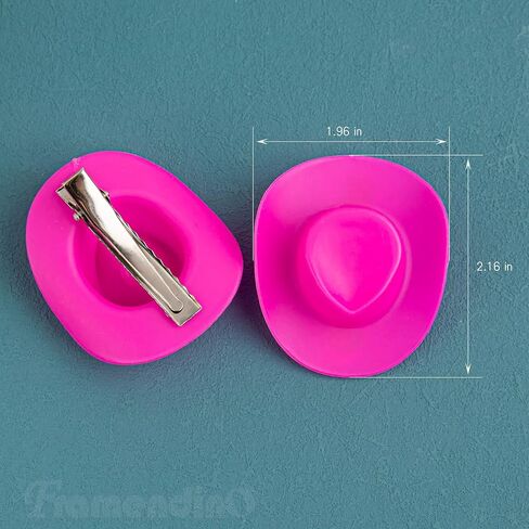 Framendino, Mini Cowboy Hat Clip Plastic Cute Hat Clip for DIY Decoration in Kuwait