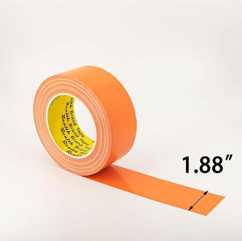 شريط لاصق ملون شديد التحمل، 4 عبوات 1.88 بوصة × 12 ياردة، شريط لاصق ملون متنوع، لفات قناة ملونة تمزيقها يدويًا لإصلاح الأعمال الفنية المنزلية in Kuwait