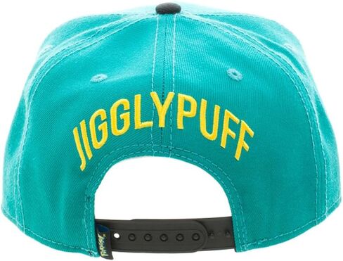 Bioworld Pokemon Jigglypuff Embroidered Snapback Cap Hat, Turquoise in Saudi Arabia