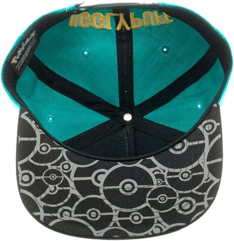 Bioworld Pokemon Jigglypuff Embroidered Snapback Cap Hat, Turquoise in Saudi Arabia