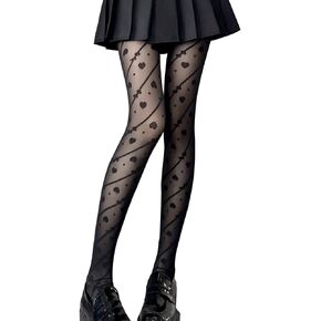 GSHOPVV Cute Black Butterfly Patterned Pantyhose Tights for Women in Saudi Arabia