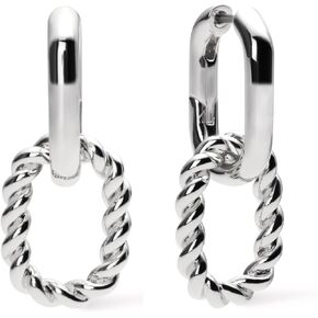 Ana Luisa | Double Hoop Earring - Ash Double | 14K Gold Plated Earrings & 2-in1 Unique Design | Hypoallergenic, Water-Resistant & Tarnish-Free Earrings | 14K Gold Earrings | Surgical Steel Posts in Saudi Arabia