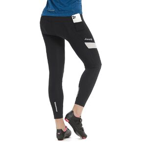 Santic Cycling Shorts Women Padded Bike Bicycle Biking Capris Pants Tight Breathable & Quick Dry