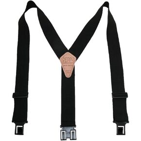 Perry Products SN200 Men's Clip-On 2-in Suspenders Black Regular