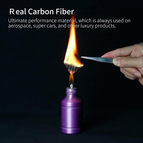 MONOCARBON Real Carbon Fiber Money Clip Slim Front Pocket Card Holder Clip Case Matte Black in Kuwait