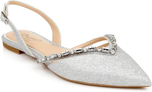 Jewel Badgley Mischka Camden Pointed Flat in Kuwait