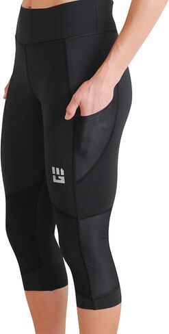 MudGear Women's Flex-Fit Capri - Compression Leggings High Waist with Pockets in Kuwait