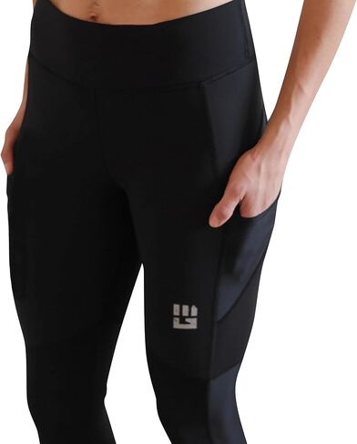 MudGear Women's Flex-Fit Capri - Compression Leggings High Waist with Pockets in Kuwait