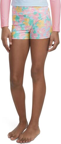 Hurley Girls' Swim Shorts, Blue Ice/Floral, M in Saudi Arabia