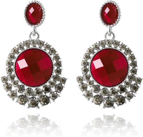 Dikixe Western Lapis Lazuli Drop Dangle Earrings, Gold Plated Navy Blue Gemstone Leo December Birthstone Earrings, Vintage Elegant Accessories Gifts for Women Girls in Kuwait