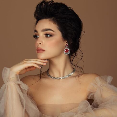 Dikixe Western Lapis Lazuli Drop Dangle Earrings, Gold Plated Navy Blue Gemstone Leo December Birthstone Earrings, Vintage Elegant Accessories Gifts for Women Girls in Kuwait