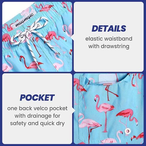 maamgic Mens Swim Trunks 5" with Mesh Lining Quick Dry Bathing Suits for Men Swim Shorts Swimwear X-Large in Saudi Arabia