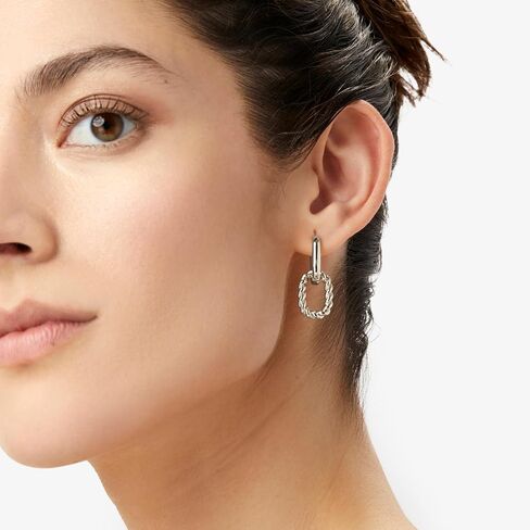 Ana Luisa | Double Hoop Earring - Ash Double | 14K Gold Plated Earrings & 2-in1 Unique Design | Hypoallergenic, Water-Resistant & Tarnish-Free Earrings | 14K Gold Earrings | Surgical Steel Posts in Saudi Arabia