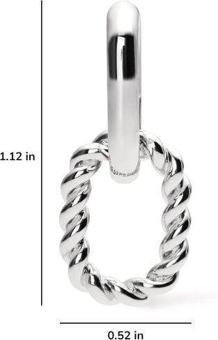 Ana Luisa | Double Hoop Earring - Ash Double | 14K Gold Plated Earrings & 2-in1 Unique Design | Hypoallergenic, Water-Resistant & Tarnish-Free Earrings | 14K Gold Earrings | Surgical Steel Posts in Saudi Arabia