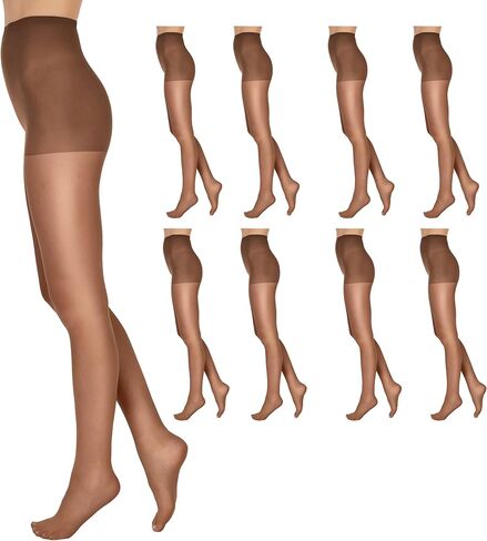L'eggs womens Everyday Regular Pq0j95 8 Pairs Pantyhose, Nude, Queen US in Saudi Arabia