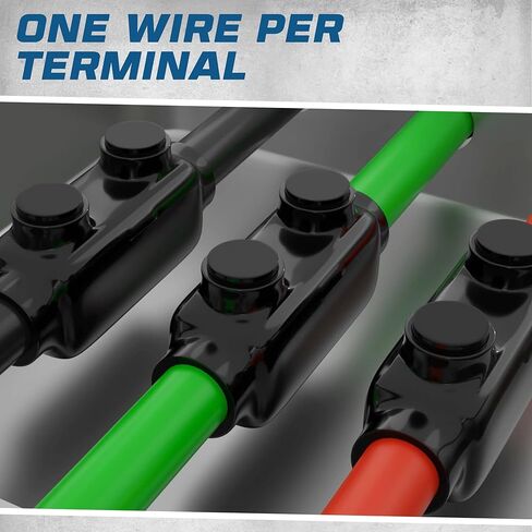موصل توصيل مضمن معزول باللون الأسود من OhLectric، نطاق الأسلاك 250-6، Allen Hex 5/16، مطلي بالفينيل المطاطي مملوء مسبقًا مع مثبط أكسيد سهل الدخول 4.13 بوصة × 1.3 بوصة × 2.14 بوصة، 2 مجموعة براغي (عبوة من 4) OL-73138 in Kuwait