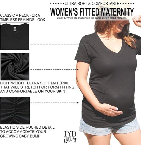 It's Your Day Clothing Eating Tacos for Three Women's Maternity Shirt Twins Pregnancy Announcement Tee in Kuwait