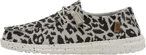 Hey Dude Women's Wendy Cheetah Grey Size 8 | Women's Shoes | Women's Slip On Shoes | Comfortable & Light-Weight in Saudi Arabia
