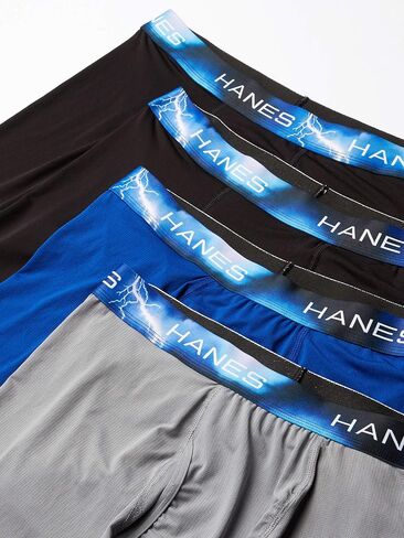 بوكسر رجالي Hanes Ultimate Sport X-Temp خفيف الوزن للغاية 4 قطع in Saudi Arabia