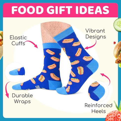 جوارب sockfun للجنسين المضحكة من فيلم تاكو هوت دوج، هدايا جديدة لفيلم تاكو هوت دوج للرجال والنساء، جوارب مقولة مضحكة in Kuwait