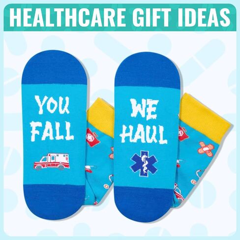 Zmart Unisex EMT Socks Pharmacy Socks Paramedic Socks Physical Socks, EMT Gifts Pharmacy Gifts Medical Gifts Pa Gifts Medical Gifts in Saudi Arabia