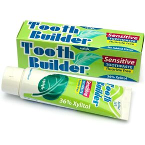 Squigle Tooth Builder SLS Free Toothpaste (Stops Tooth Sensitivity) Prevents Canker Sores, Cavities, Perioral Dermatitis, Bad Breath, Chapped Lips, 4 oz - 1 Pack