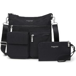 Baggallini Modern Everywhere Slim Crossbody - Water-resistant Crossbody Bag for Women - Easy-Access Phone Pocket in Saudi Arabia