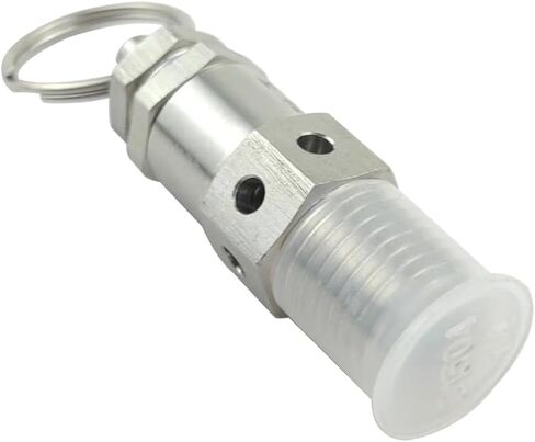 HEZONGSION 1/4 "NPT ذكر الفولاذ المقاوم للصدأ SS304 صمام أمان صغير قابل للتعديل لتخفيف الضغط مع مجموعة قفل 30psi نطاق الضغط المفتوح 0-43.5psi in Saudi Arabia