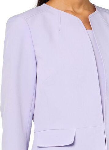 Le Suit Women's Plus Size Long Coat Topper Jacket & Sheath Dress, Cabana Blue in Saudi Arabia