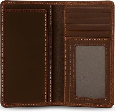 محافظ غربية من RAW HYD للرجال - محفظة حجب RFID - محفظة غربية للرجال من الجلد المحبب بالكامل - محافظ رعاة البقر طويلة كونشو للرجال - محافظ رجالية من الجلد ثنائي الطي - هدايا غربية للرجال in Kuwait