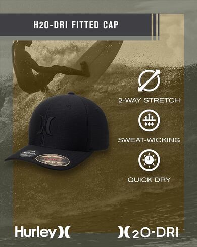 قبعة البيسبول Hurley Men's Dri-Fit Cutback Curved Bill Baseball Hat in Kuwait