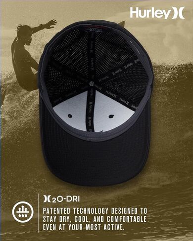 قبعة البيسبول Hurley Men's Dri-Fit Cutback Curved Bill Baseball Hat in Kuwait