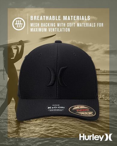 قبعة البيسبول Hurley Men's Dri-Fit Cutback Curved Bill Baseball Hat in Kuwait