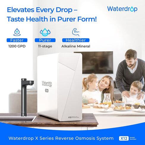 فلتر مياه Waterdrop WD-N1-CF، بديل لنظام التناضح العكسي N1، عمر 6 أشهر in Kuwait